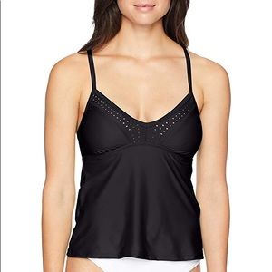 COASTAL BLUE LASER CUT TANKINI TOP 🌊💕